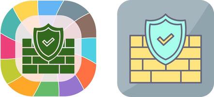FireWall Icon Design vector