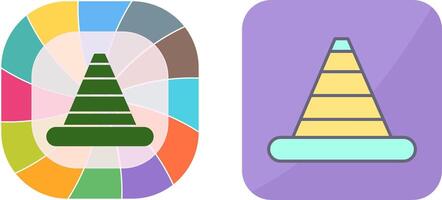 Traffic Cone Icon Design vector