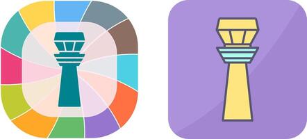 Control Tower Icon Design vector