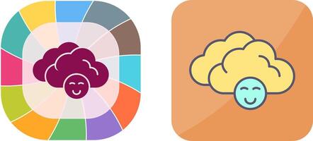 Cloudy Icon Design vector