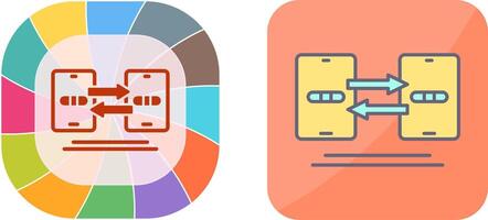 Data Synchronization Icon Design vector