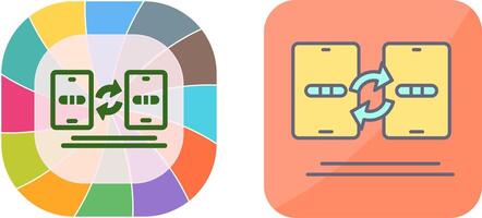 Data Transfer Icon Design vector