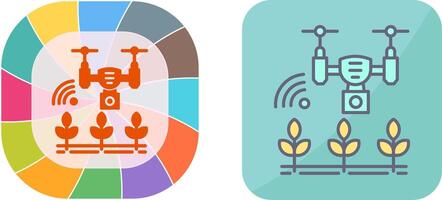 Smart Farm Icon Design vector