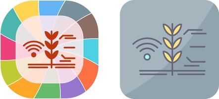 Smart Farm Icon Design vector