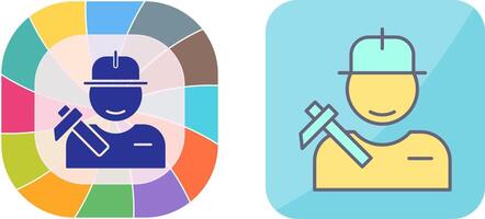 Worker Icon Design vector