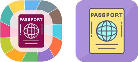 Passport Icon Design vector