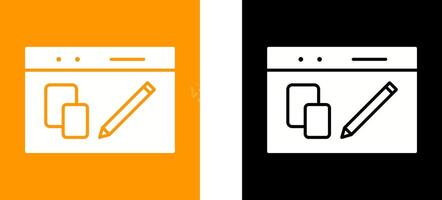 Unique Website Design Icon Design vector