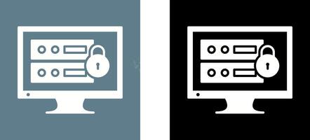 Unique Data Security Icon Design vector