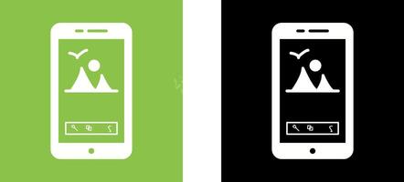 Unique Edit Picture Icon Design vector