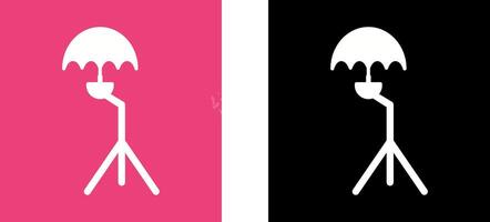 Unique Umbrella Stand Icon Design vector