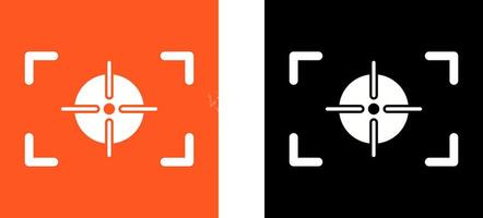 Unique Focus Horizontal Icon Design vector