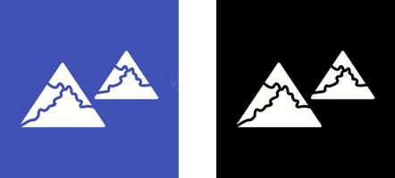 Unique Mountains Icon Design vector