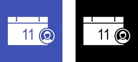 Unique Event Management Icon Design vector
