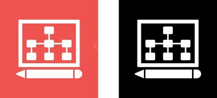 Draw Hierarchy Icon Design vector