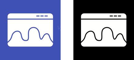 Webpage Statistics Icon Design vector
