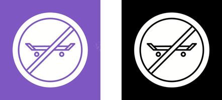 No Skating Icon Design vector