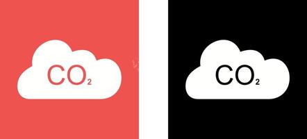 Carbon Dioxide Icon Design vector