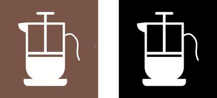 French Press Icon Design vector