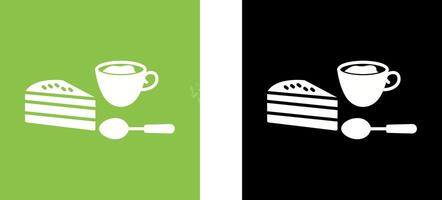 café servido icono diseño vector