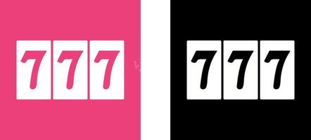 Triple Sevens Icon Design vector