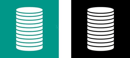 Stack of Coins Icon Design vector