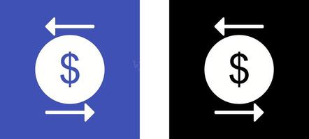 Unique Transcation Icon Design vector