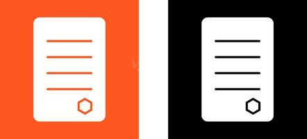 Unique Reports Icon Design vector