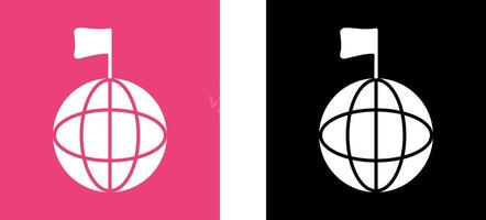 Unique Global Signals Icon Design vector