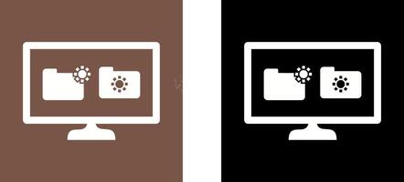 Unique Corrupted Data Icon Design vector