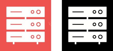 Unique Server Network Icon Design vector