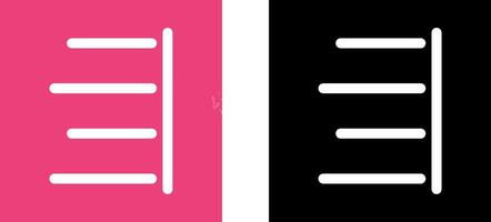 Unique Right Align Icon Design vector