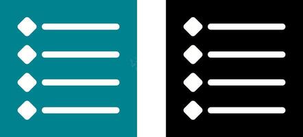 Unique Bulleted list Icon Design vector