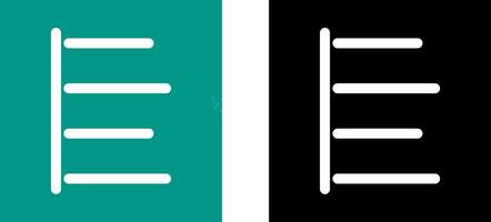 Unique Left Align Icon Design vector