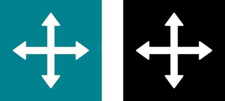 Unique Move Icon Design vector