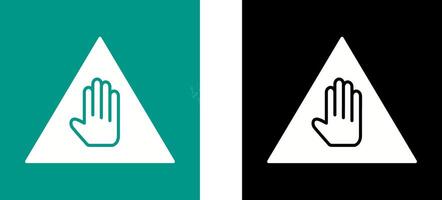 Unique Warning Icon Design vector