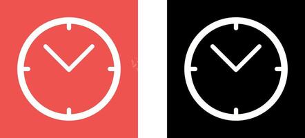 único reloj icono diseño vector