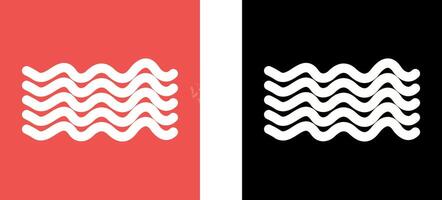Magnetic Waves Icon Design vector