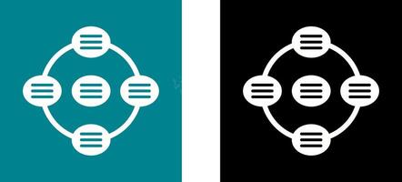 Unique Strategy Connsultation Icon Design vector