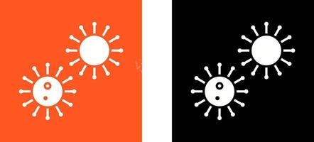 Unique Virus Icon Design vector