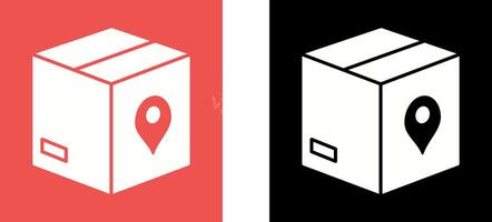 Unique Tracking Services Icon Design vector