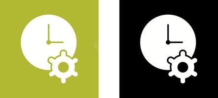 Unique Time Optimization Icon Design vector
