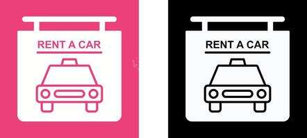 Rent a Car Icon Design vector