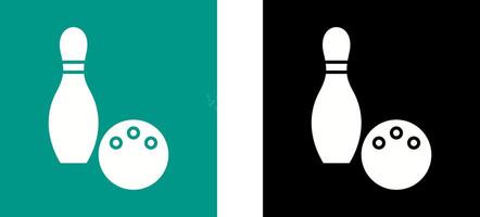 Unique Bowling Icon Design vector