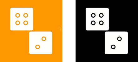 Unique Dice Icon Design vector