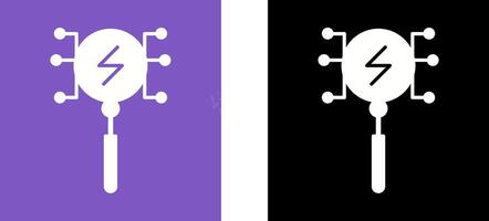 Unique Intelligent Search Icon Design vector
