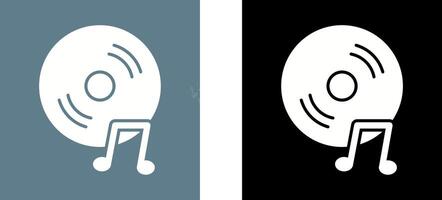 Unique Music CD Icon Design vector
