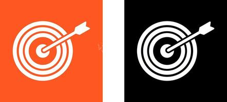 Unique Dartboard Icon Design vector