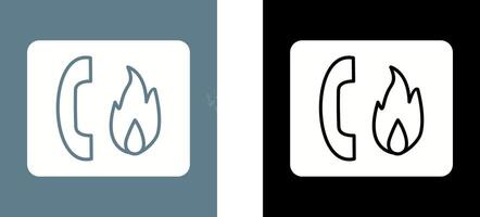 Unique Fire Emergency Icon Design vector