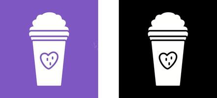 Unique Strawberry Milkshake Icon Design vector