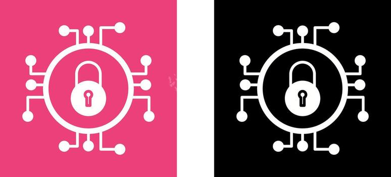 único datos seguridad icono diseño vector